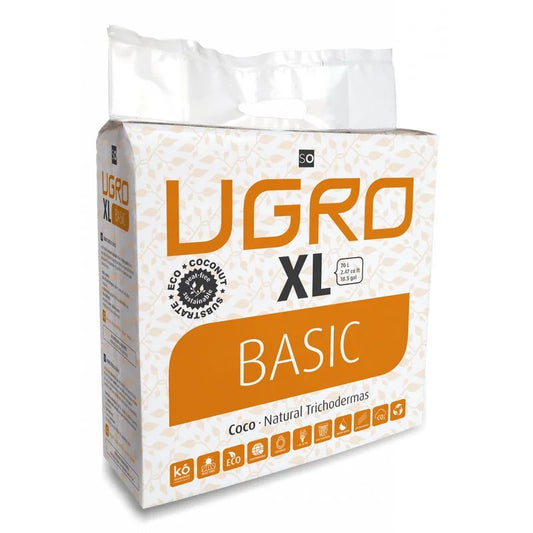 UGro Compressed Brick 100% coco peat XL Basic 70 L