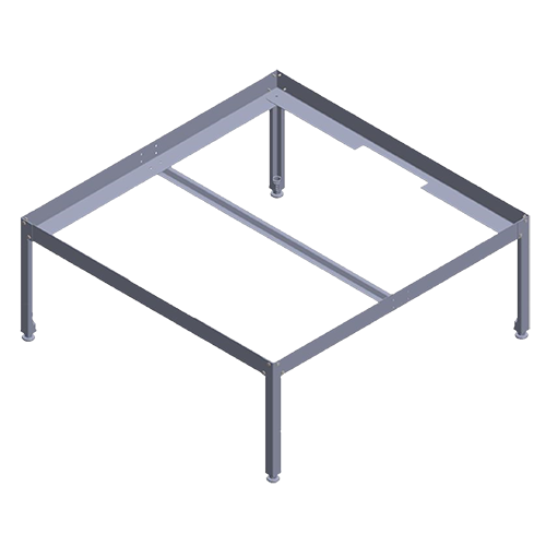 Metal grow table 120 x 120 cm