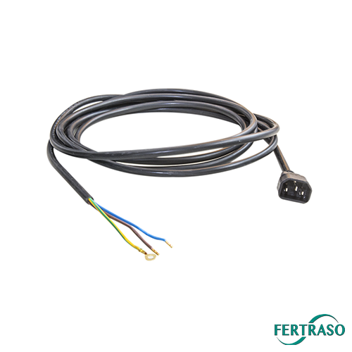 IEC cable 2 m male with loose wires