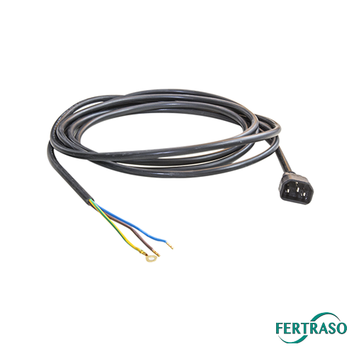 IEC cable 4 m male with loose wires