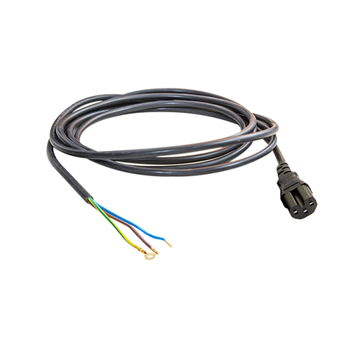 IEC cable 2 mtr. female with loose wires